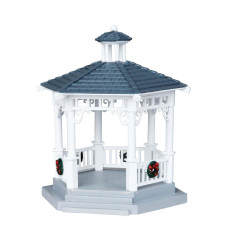 Lemax Plastic Gazebo With Decorations 04160