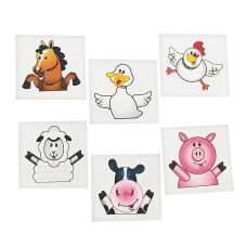 72 Farm Animalbarnyard Tattooscowduckpigsheephorsechickbirthday Party Favors6 Dozen