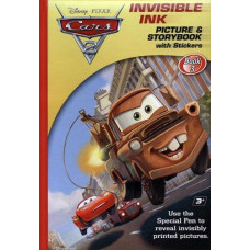 Disney Pixar Cars Movie Invisible Ink Picture Story Book 3 With Stickers