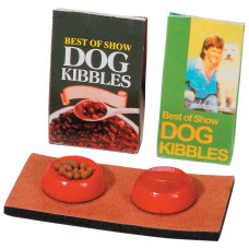 Darice 225 Inches 4 Pieces Miniature Dog Food Station Multicolor