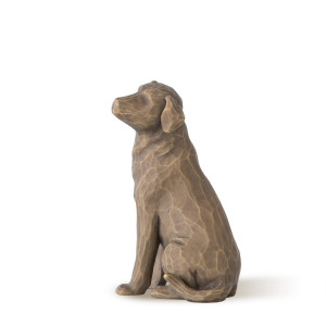 Willow Tree Love My Dog Dark Sculpted Handpainted Figure