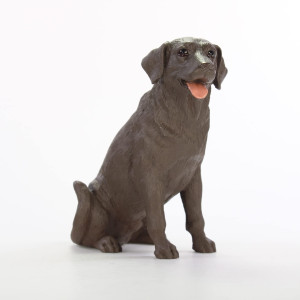 Chocolate Lab Figurine