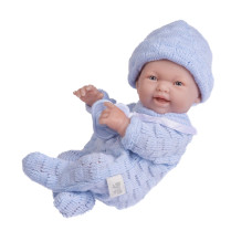 JC Toys Mini La Newborn 9.5" Real Boy Baby Doll - Blue