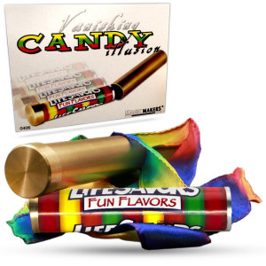 Magic Makers Vanishing Candy Illusion Candy Into Silk Streamer Magic Trick