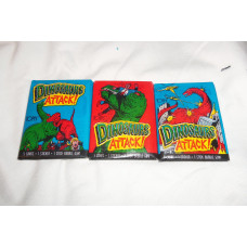 1988 Topps Dinosaurs Attack Collector Cards And Sticker Pack