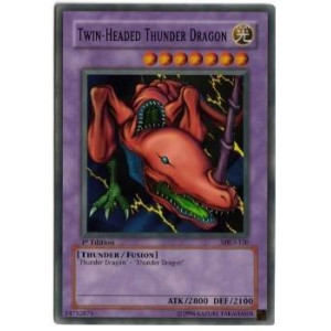 Yugioh Twinheaded Thunder Dragon Mrd120 Metal Raiders Unlimited Edition Super Rare