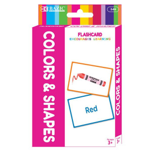 Bazic Colors Preschool Flash Cards 36Pack