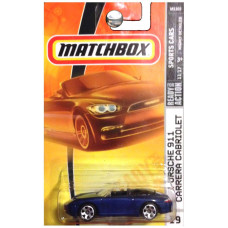 Matchbox 2008 Sports Cars Blue Porsche 911 Carrera Cabriolet Convertible 019 Of 100