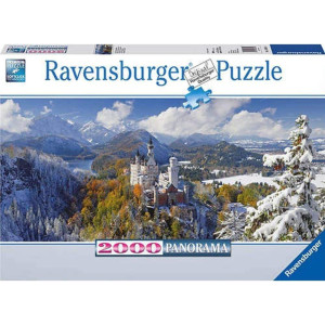 Ravensburger Neuschwanstein Castle 2000 Piece Panorama Xxl Jigsaw Puzzle For Adults Precision Fit Technology Unique Piece De