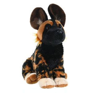 Wild Republic African Wild Dog Plush, Stuffed Animal, Plush Toy, gifts for Kids, cuddlekins 12 Inches