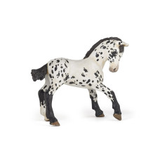 Papo Handpainted Figurine Horsesfoals And Ponies Black Appaloosa Foal Figure51540 Collectible For Children Suit