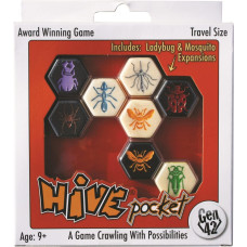 Smart Zone Games Hive Pocket Portable Strategic 2Player Board Game Expansion Of Hive With Unique Insect Movement Mechanics