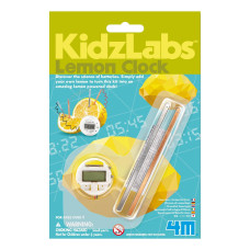 4M Kidzlabs Lemon Powered Clock Chemical Electrical Science Lab Experiment Stem Toys Educational Gift For Kids Teens Girls