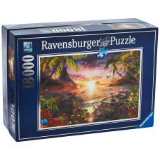 Ravensburger Paradise Sunset 18000 Piece Jigsaw Puzzle For Adults 17824 Handcrafted Tooling Durable Blueboard Every Piece