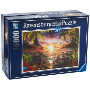 Ravensburger Paradise Sunset 18000 Piece Jigsaw Puzzle For Adults 17824 Handcrafted Tooling Durable Blueboard Every Piece