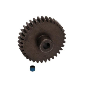 Traxxas 34T Pinion Gear With 10 Metric Pitch And 20 Degree Pressure Angle Fits 5Mm Shaftset Screw