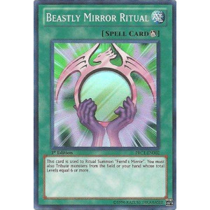 Yugioh Beastly Mirror Ritual Prc1En002 2012 Premium Tin 1St Edition Super Rare