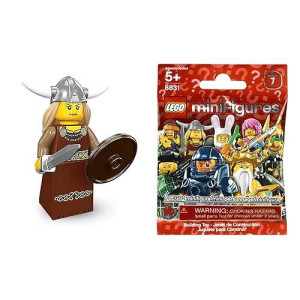 Lego Series 7 Viking Woman Mini Figure