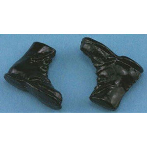 International Miniatures By Classics Dollhouse Miniature Hiking Boots Black