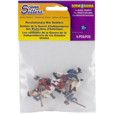 Woodland Scenics Sp4454 15Inch Scene Setters Figurine Revolutionary War Soldiers 5Pack