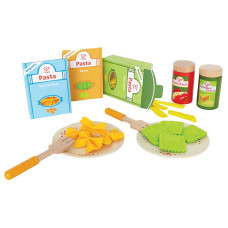 Hape Pasta Wooden Play Kitchen Food Set For 3 Years With Accessories