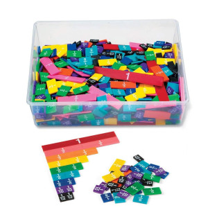 Hand2Mind Plastic Rainbow Fraction Tiles Montessori Math Materials Fraction Manipulatives Unit Fraction Fraction Bars Math M