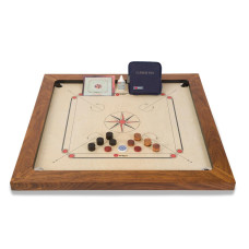 Uber Games Championship Carrom Board Set 34X34 Inch Official Size Tournament Quality Board Including Carrom Men Striker P