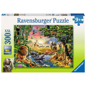 Ravensburger Evening At The Waterhole 300 Piece Jigsaw Puzzle For Kids Every Piece Is Unique Pieces Fit Together Perfectly