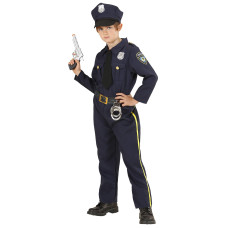 Childrens Policeman Costume Medium 810 Yrs 140Cm For Cop Fancy Dress