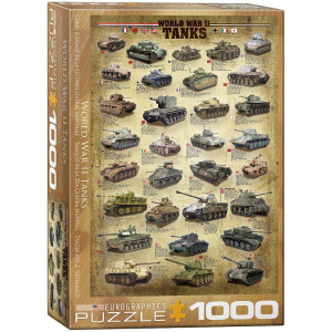 Eurographics Tanks Of Wwii 1000 Piece Puzzle Brown