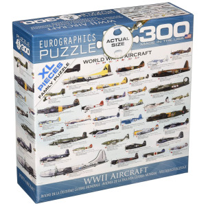 Eurographics Wwii Airplanes 300 Piece Puzzle Small Box Puzzle Multi