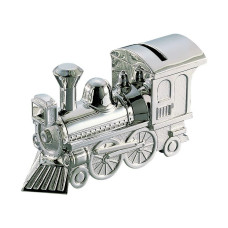 Creative Gifts International Pewter Train Bank For Kids Newborn Gift Polished Silver Finish 6 X 325 Shiny Nontarnish N