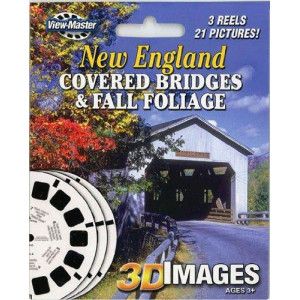 New England Covered Bridges Fall Foliage Classic Viewmaster 3Reel Set 21 3D Images