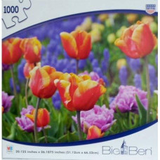 Big Ben Jigsaw Puzzle Of A Field Of Tulips