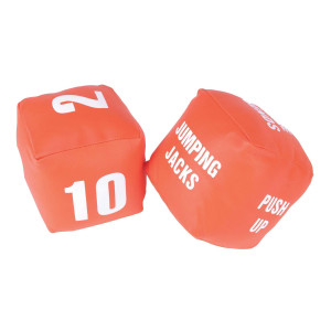 American Educational Products Cubes With Actions Numbers Fitness Dice Set Of 2