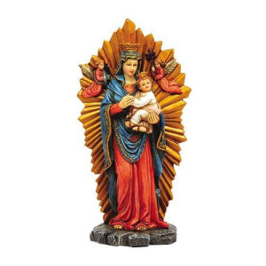 Our Lady Of Perpetual Help Marian Icon Figure 6 Inch Stone Statue Religious Decoration