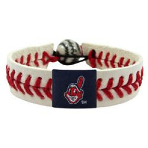 Mlb Leather Wrist Band Style: Classic, Mlb Team: Cleveland Indians