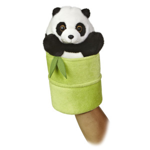 Aurora Interactive Hand Puppet Panda Pop Up Puppet Stuffed Animal Storytelling Adventures Playful Learning Multicolor 10 I