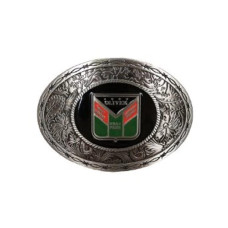 Oliver Western Style Silver Belt Buckle With Logo