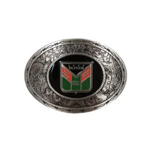 Oliver Western Style Silver Belt Buckle With Logo