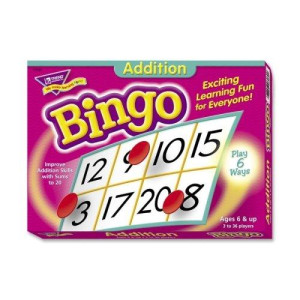 Wholesale Case Of 20 Trend Addition Bingo Gameaddition Bingo Gameincludes 36 Playing Cardsover 200 Chips