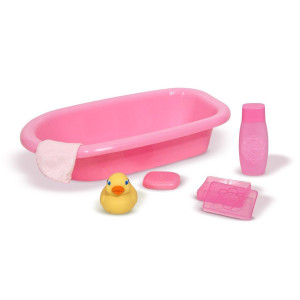 Melissa Doug Mine To Love Baby Doll Bathtub And Accessories Set 6 Pcs