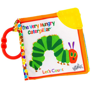 Lets Count Soft Book World Of Eric Carle The Very Hungry Caterpillar Baby On The Go Clip Teething Crinkle Soft Sensory Book F