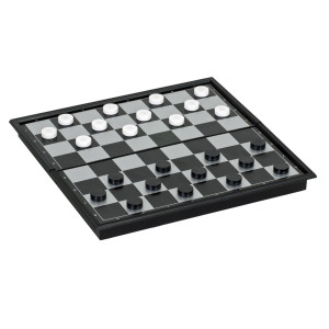 We Games Foldable Travel Magnetic Checkers Set 8 In