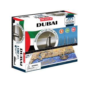 4D Cityscape Dubai Time Puzzle