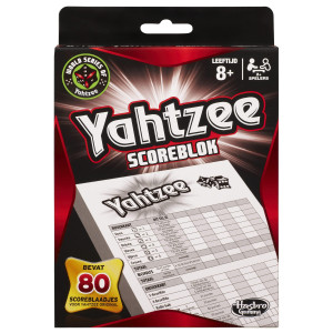 Hasbro Yahtzee Score Pad