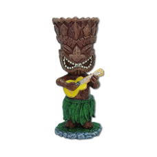 Hawaiian Miniature Dashboard Doll Tiki With Ukulele