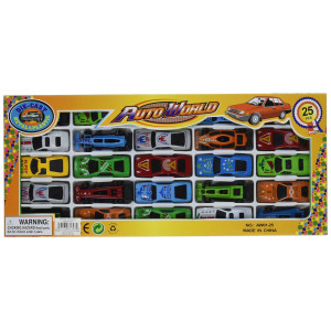 Rhode Island Novelty 25 Die Cast Car Set 25 Pieces Per Order