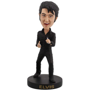 Royal Bobbles Elvis Presley 68 Comeback Special Collectible Bobblehead Statue