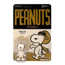 Super7 Peanuts Snoopy Flying Ace 375 In Reaction Figure